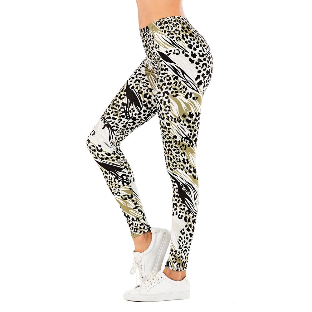 Printed yoga pants outdoor sports leggings - JWHL FASHION