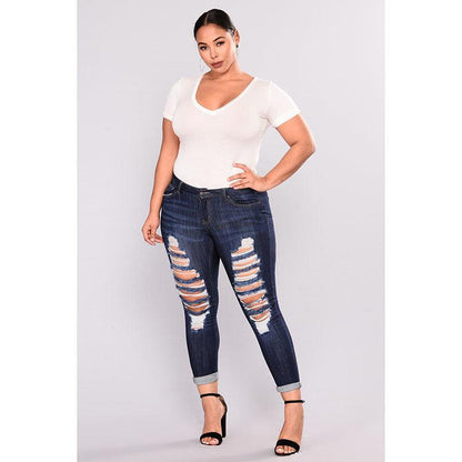 Ripped stretch jeans - JWHL FASHION