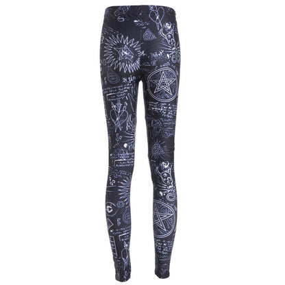 Fashion Stretch Digital Print Pants - JWHL FASHION