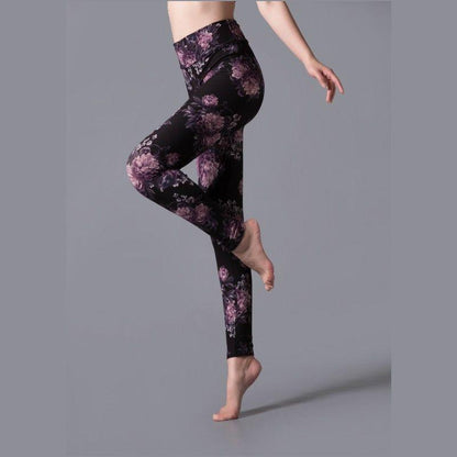 Brushed Printed High Waist Pants Yoga Leggings - JWHL FASHION