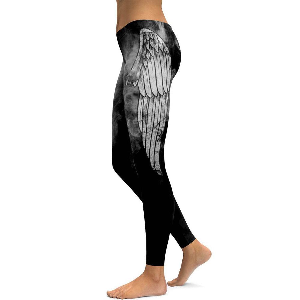 Digital printing leggings women's autumn and winter yoga pants hips slimming sweatpants - JWHL FASHION