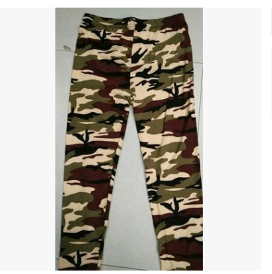 European and American fashion camouflage printed flower leggings - JWHL FASHION