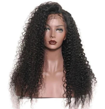 Black long curly hair high-temperature wire chemical fiber silk wig - JWHL FASHION