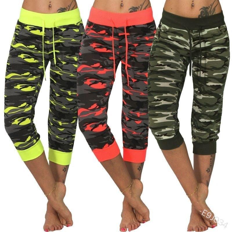 Yoga Camouflage 7 - Minute - Cut Ankle Pants - JWHL FASHION