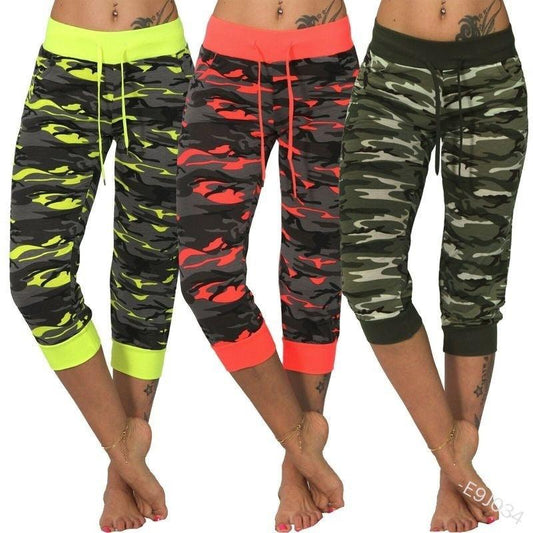 Yoga Camouflage 7 - Minute - Cut Ankle Pants - JWHL FASHION