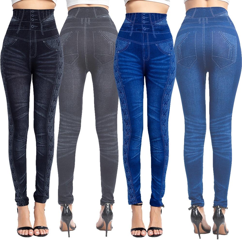 Women's Denim Leggings - JWHL FASHION