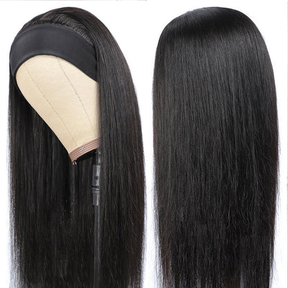 Human Hair No Lace Headband Wig - JWHL FASHION