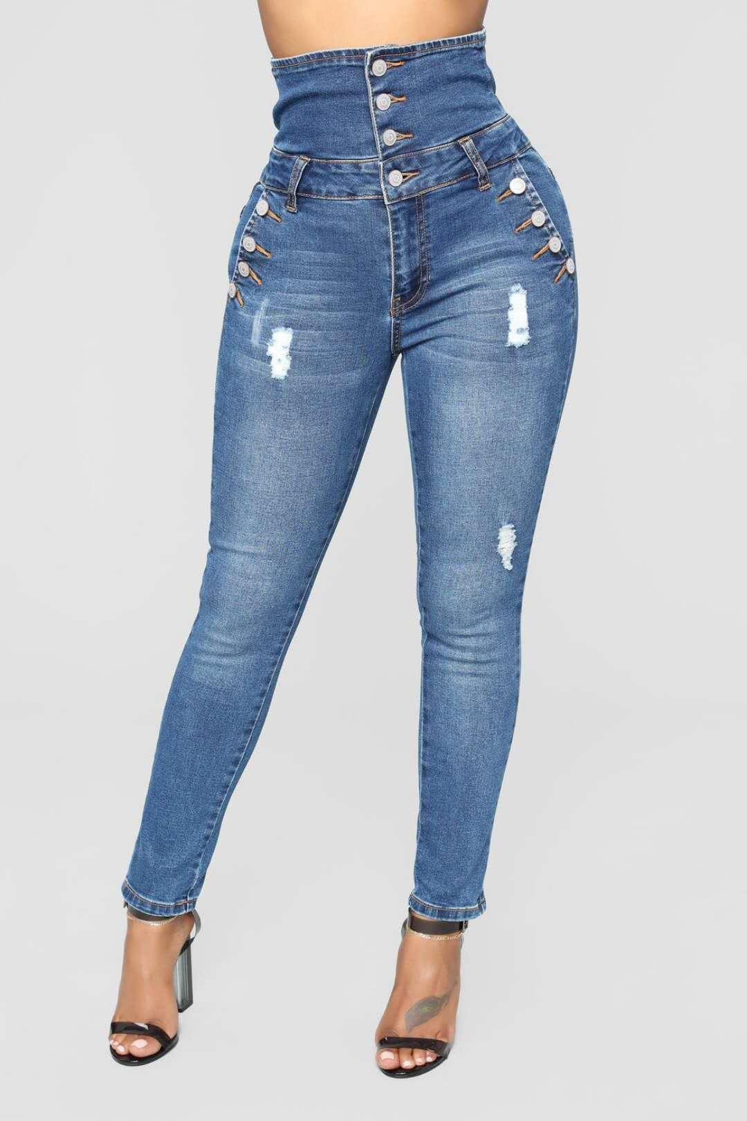 Ripped hole fashion Denim Jeans - JWHL FASHION