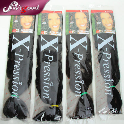 New African Chemical Fiber Xpression Braid Hair Bundles, Mixed Color - JWHL FASHION