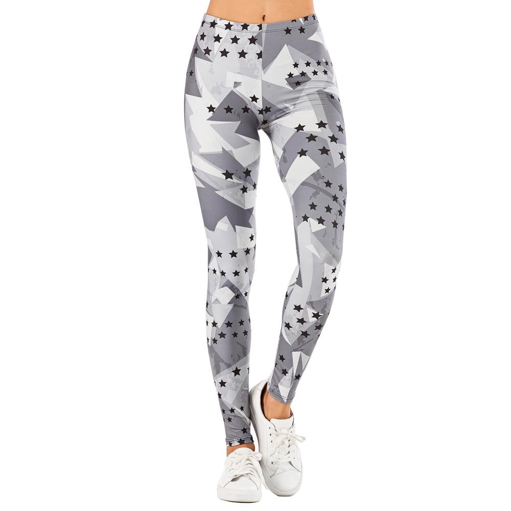 Printed yoga pants outdoor sports leggings - JWHL FASHION