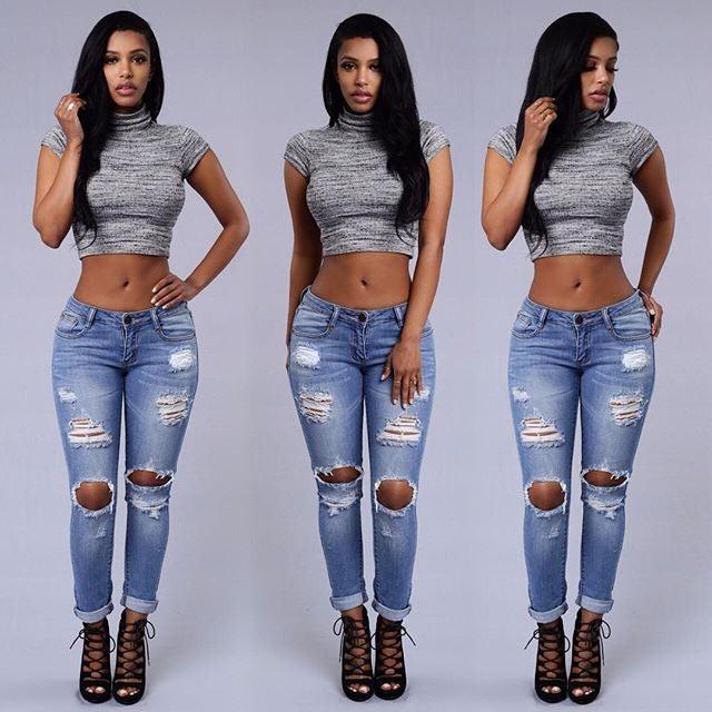 Skinny Ripped Jeans - JWHL FASHION