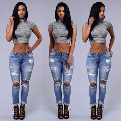 Skinny Ripped Jeans - JWHL FASHION