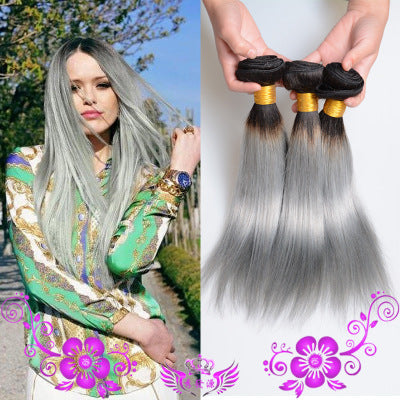 Smoke gray hair bundle - JWHL FASHION