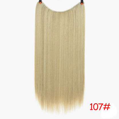 Straight And Curly Hair High-Temperature Silk Fish Line Hair Extension Piece - JWHL FASHION