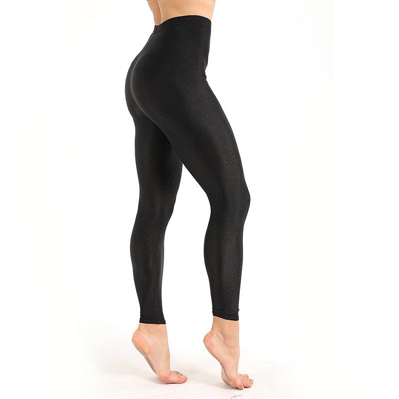 Workout Leggings Casual Shiny Glossy - JWHL FASHION