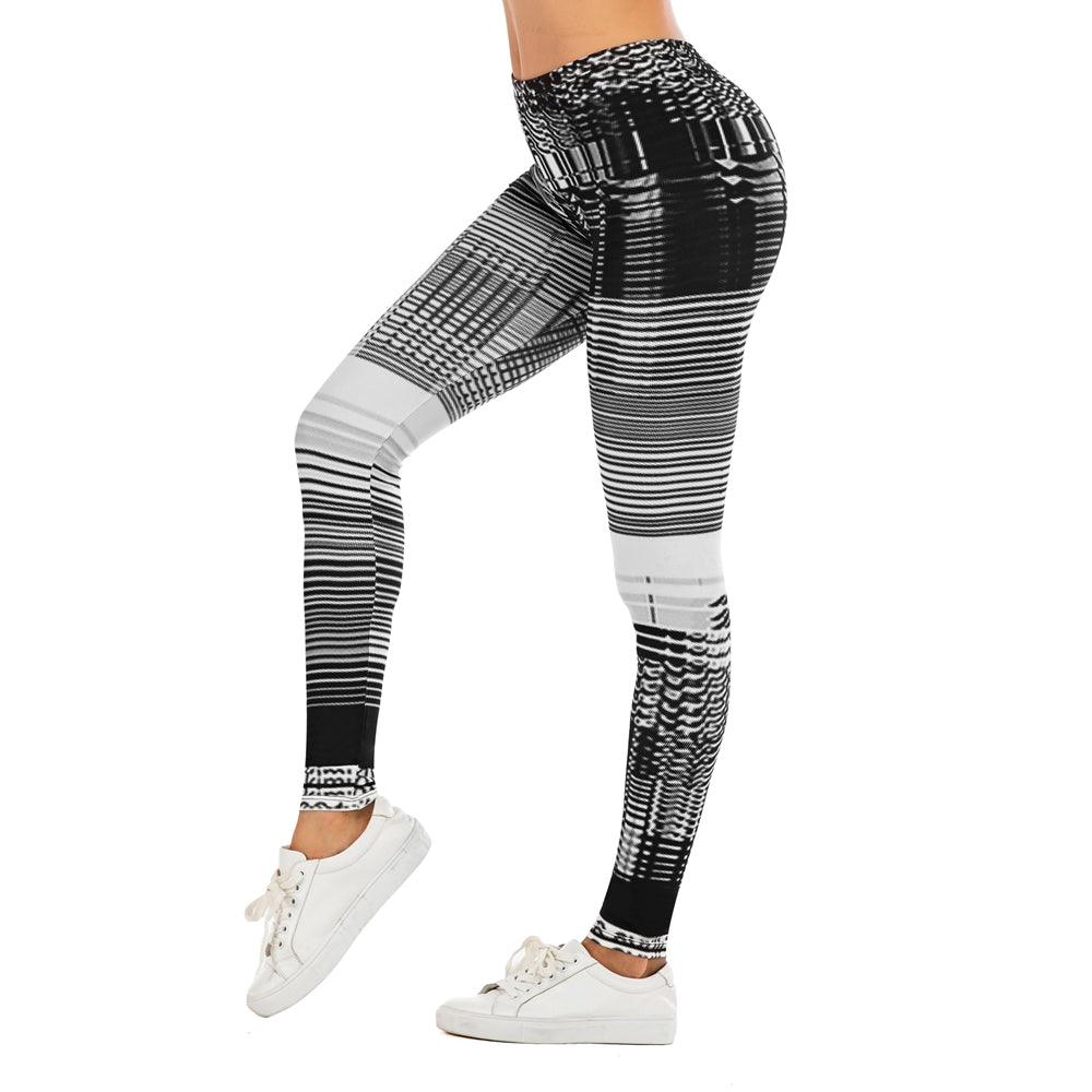 Printed yoga pants outdoor sports leggings - JWHL FASHION