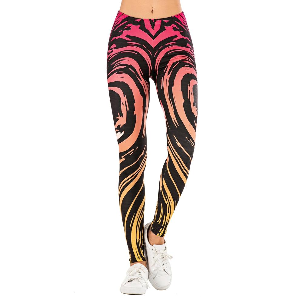 Printed yoga pants outdoor sports leggings - JWHL FASHION