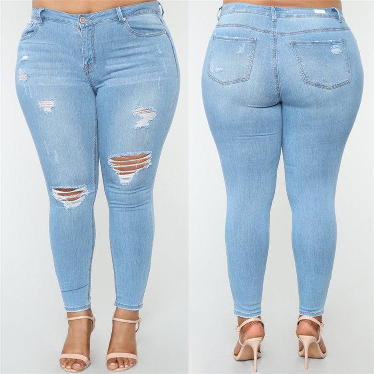 High-elastic slim jeans - JWHL FASHION