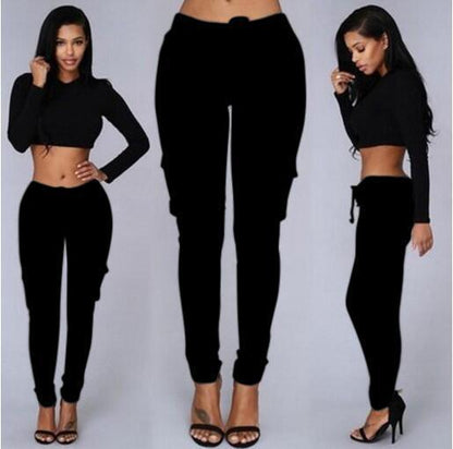 Women's multi-bag casual pants - JWHL FASHION