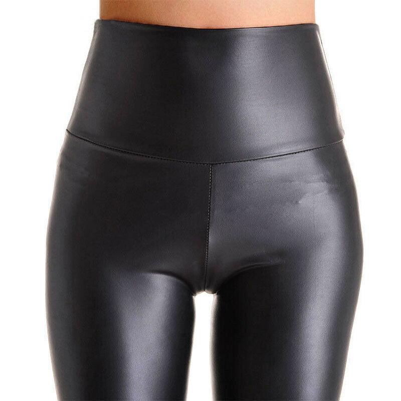 Thin matte seamless leather pants or trousers - JWHL FASHION