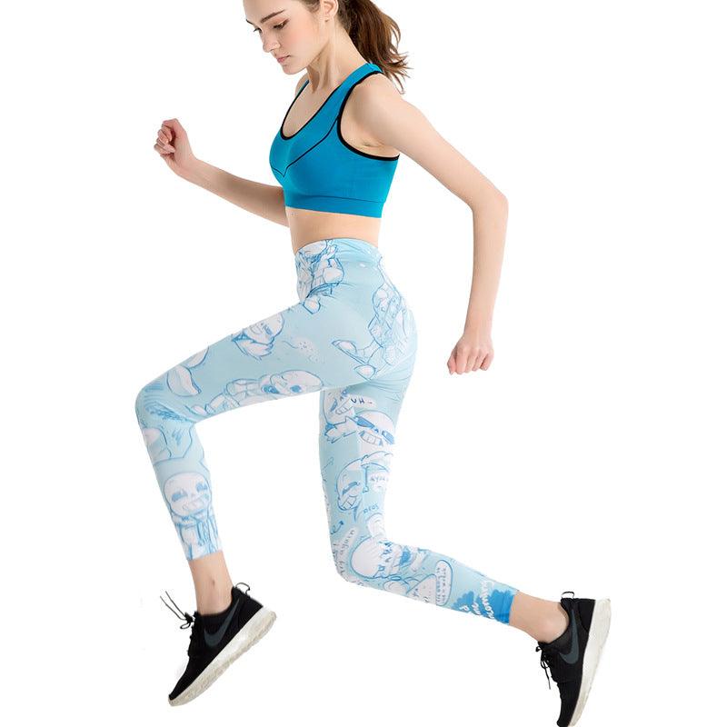 Print Thin Skinny Pencil Pants Elastic Lady Yoga Leggings - JWHL FASHION