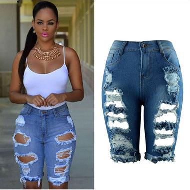 Hand-worn trendy personality denim shorts - JWHL FASHION