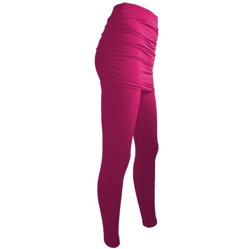 Hip-Side Pleated Leggings - JWHL FASHION