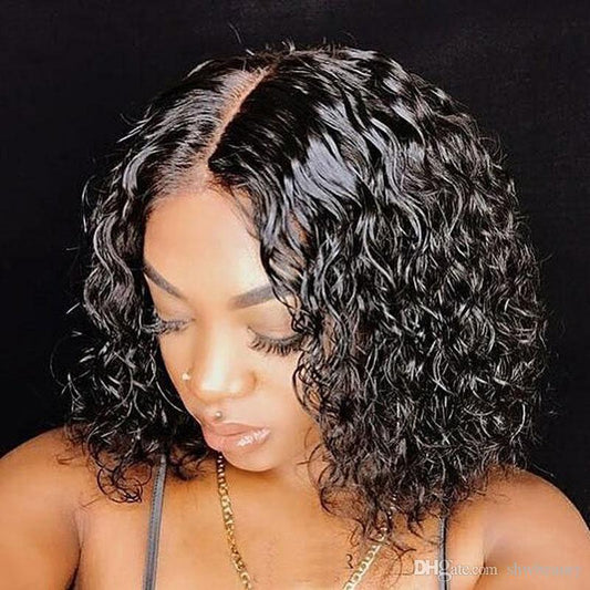 Short curly Chemical Fiber wig - JWHL FASHION