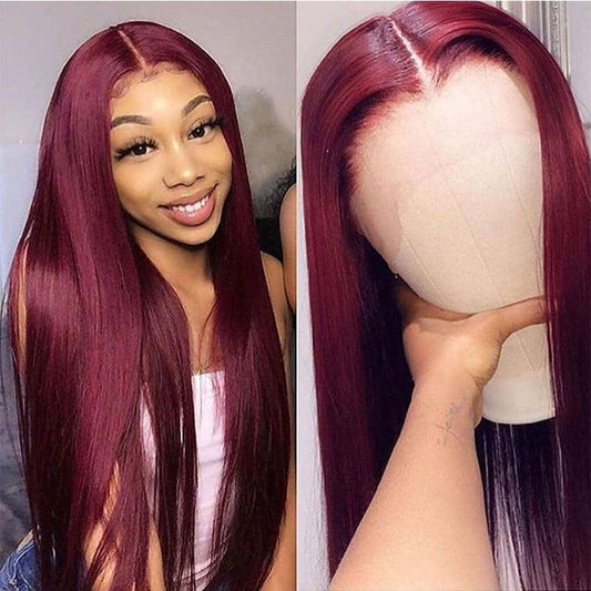 Front Lace Smooth Human Hair Wig - JWHL FASHION