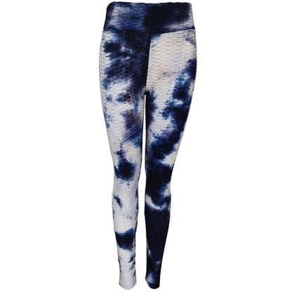 Tie-dye jacquard hip yoga leggings - JWHL FASHION