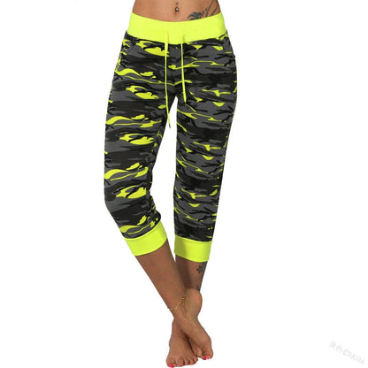 Yoga Camouflage 7 - Minute - Cut Ankle Pants - JWHL FASHION