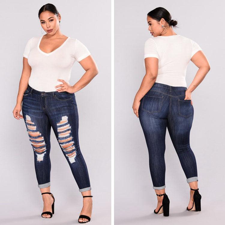 Ripped stretch jeans - JWHL FASHION