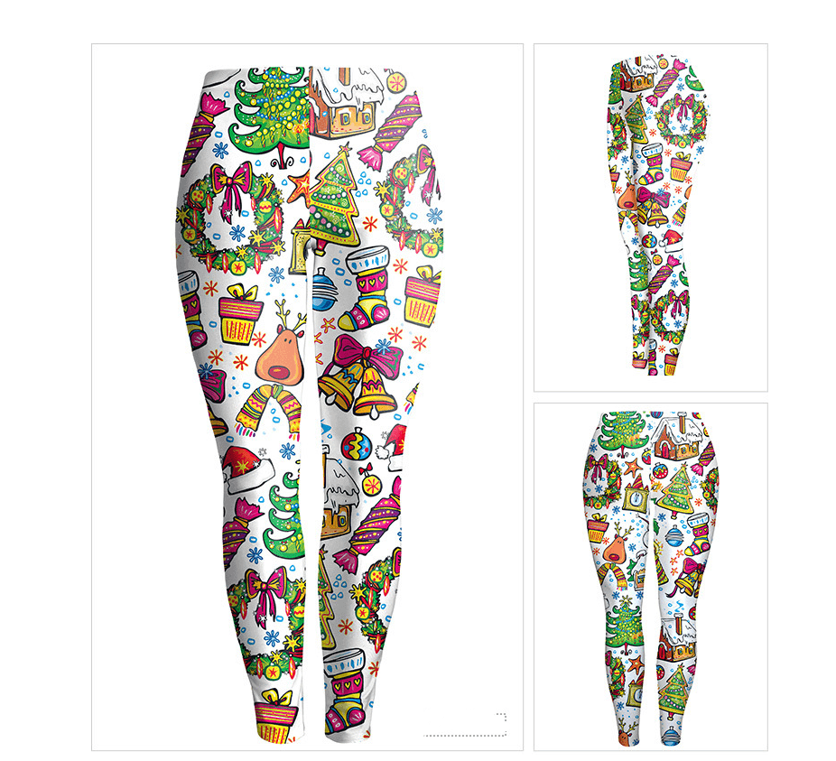 Women's 3D Printed Limited Edition Christmas Leggings - JWHL FASHION