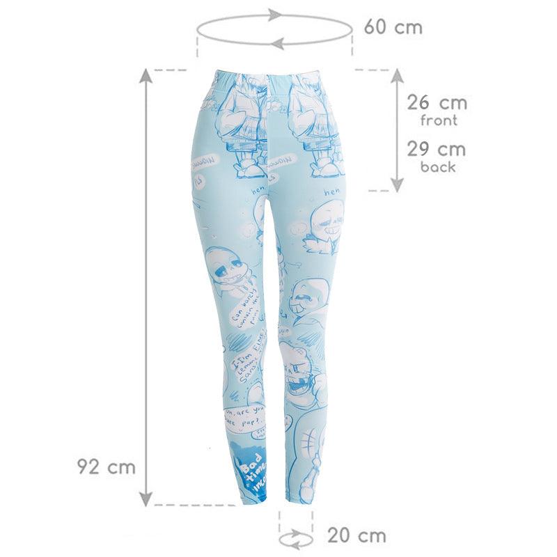 Print Thin Skinny Pencil Pants Elastic Lady Yoga Leggings - JWHL FASHION