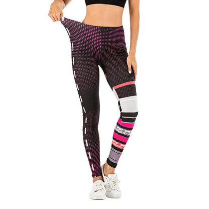 Printed yoga pants outdoor sports leggings - JWHL FASHION