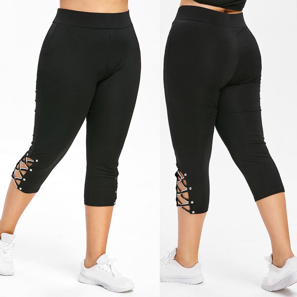 Women's knitted lace-up beaded leggings - JWHL FASHION