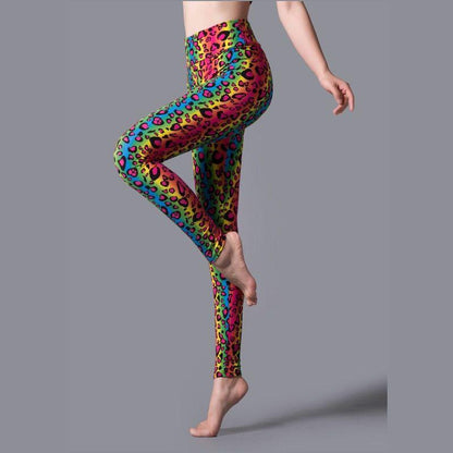 Brushed Printed High Waist Pants Yoga Leggings - JWHL FASHION