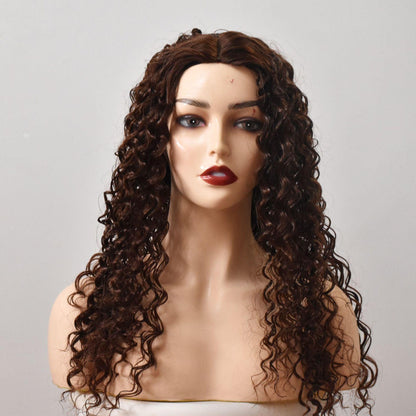 Long Rolled High-Temperature Silk Chemical Fiber Wig - JWHL FASHION