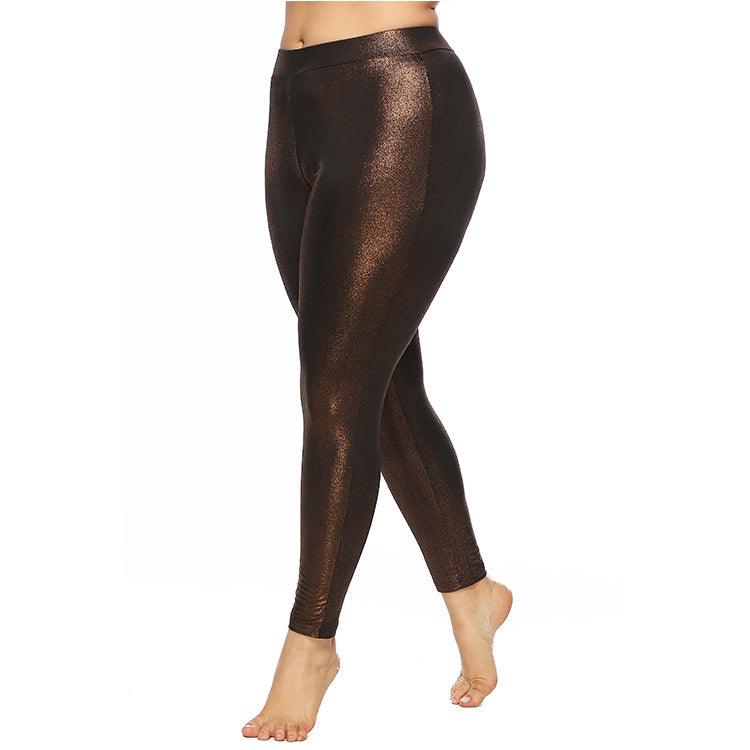 Gold glittering leggings - JWHL FASHION