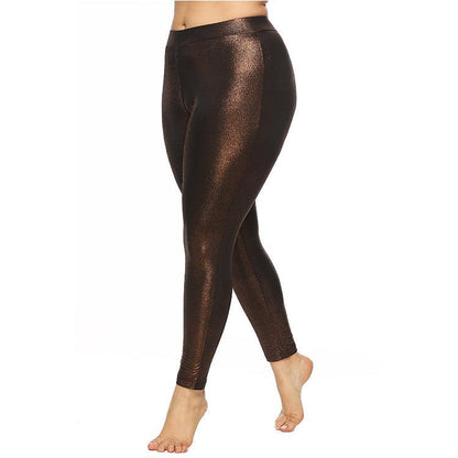 Gold glittering leggings - JWHL FASHION