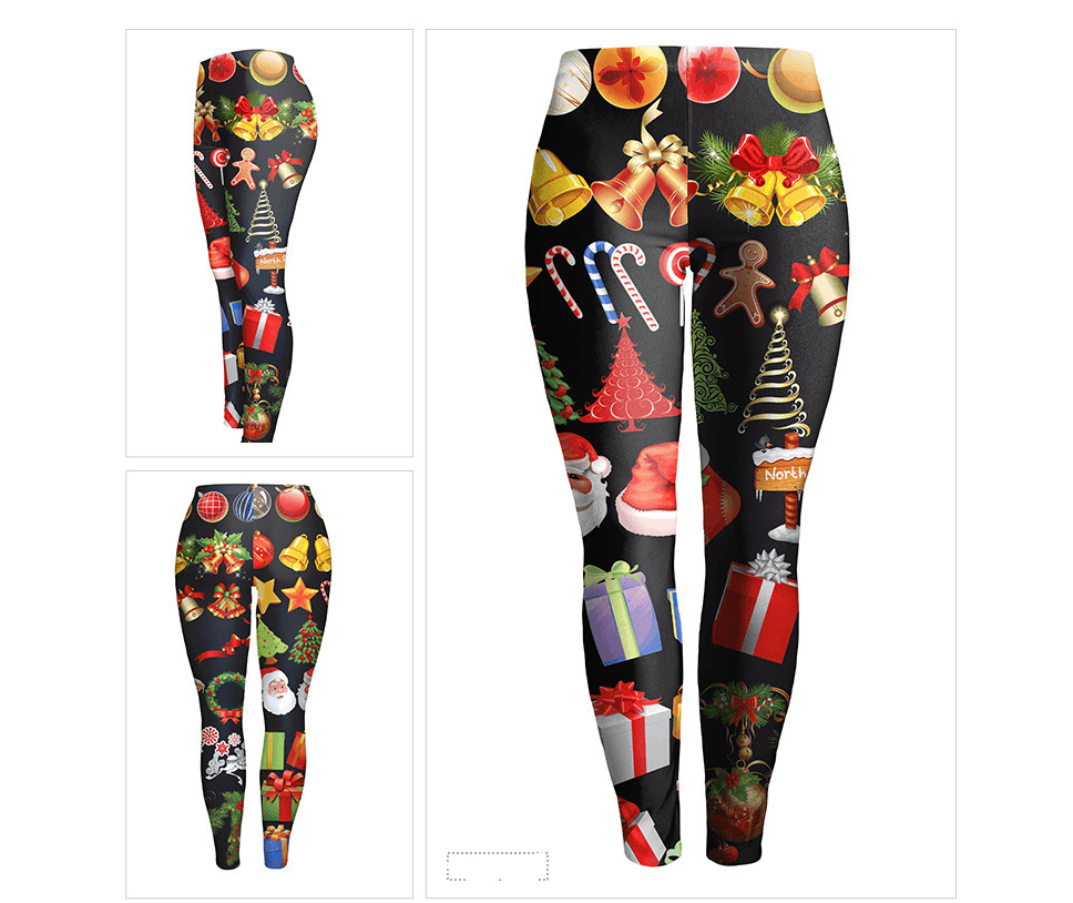 Women's 3D Printed Limited Edition Christmas Leggings - JWHL FASHION