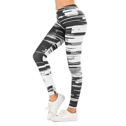 Printed yoga pants outdoor sports leggings - JWHL FASHION