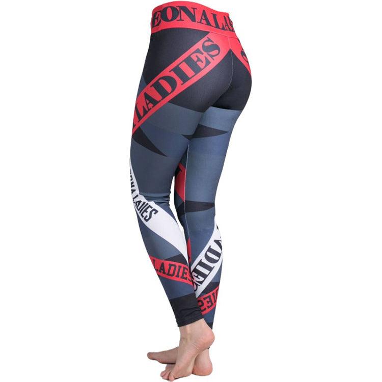 Digital Print Tight Exercise Yoga Pants - JWHL FASHION