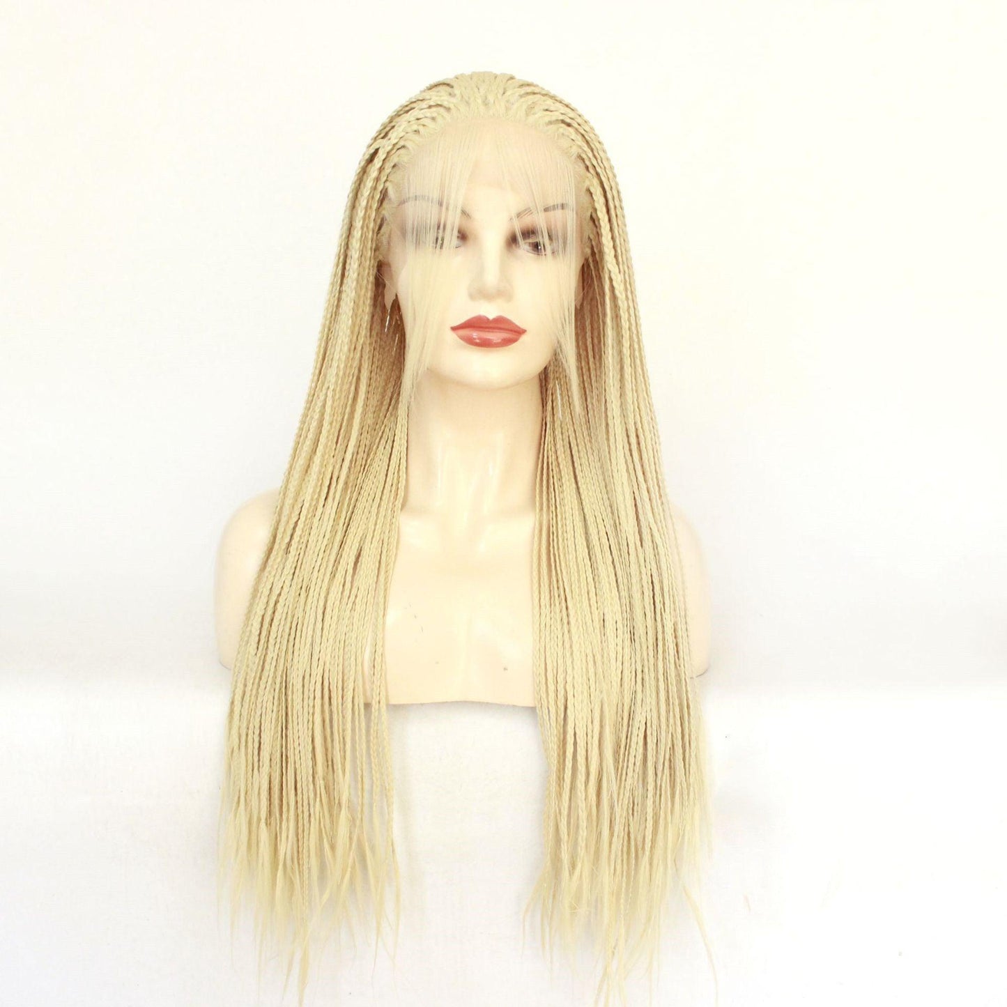 Front Lace Baby Hair Three-strand Pigtail Braids Wig - JWHL FASHION