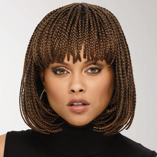 Short wave three-strand braids wig - JWHL FASHION