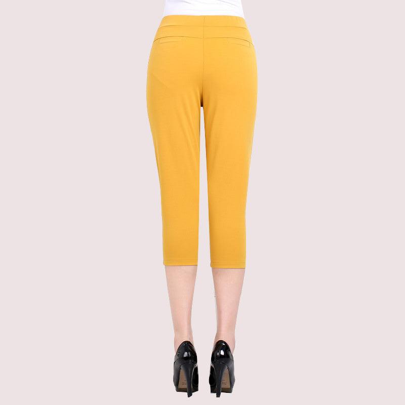 Women's Solid Color High-waist Casual Pants - JWHL FASHION