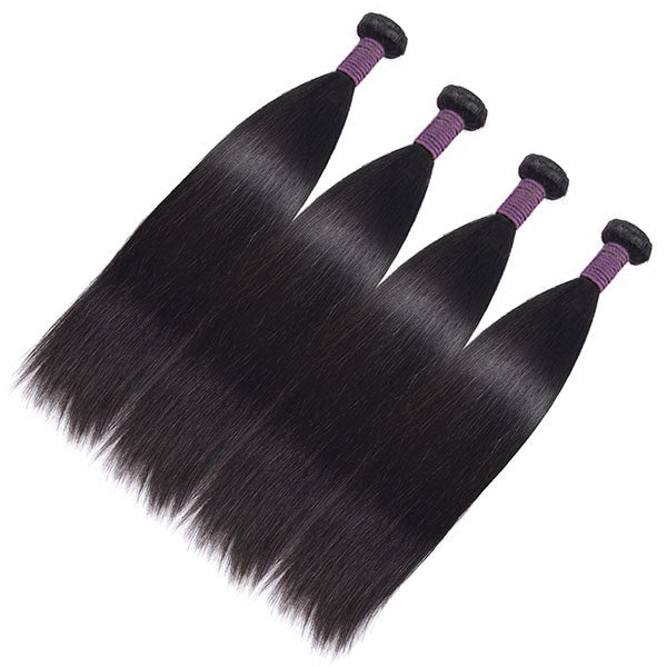 Human Hair Natural Color Straight Hair bundles - JWHL FASHION