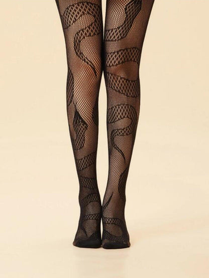 Ladies Bottoming Pantyhose Fishnet Jacquard Star Pantyhose - JWHL FASHION